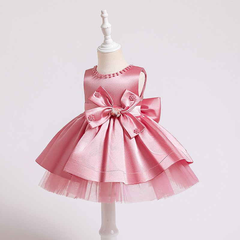 Vestido princesa bebe satinado