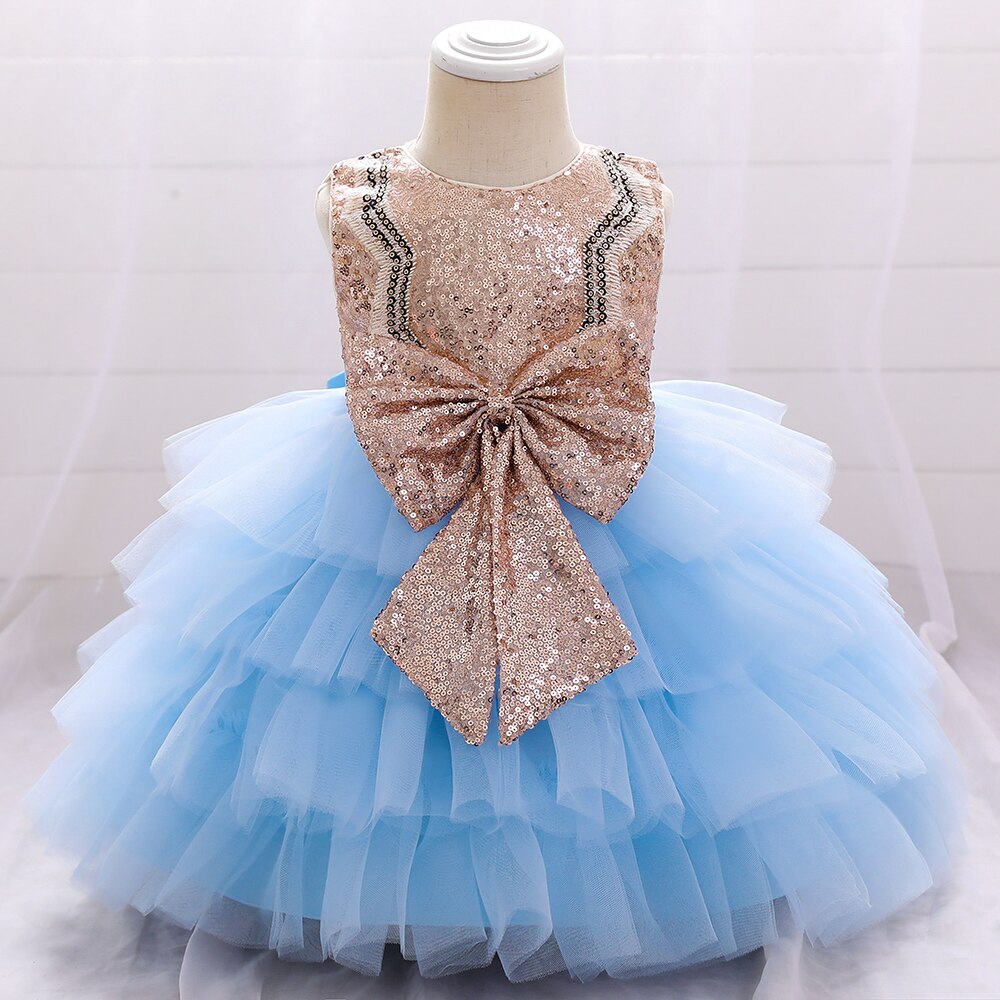 Prinsesse gull bustier babykjole