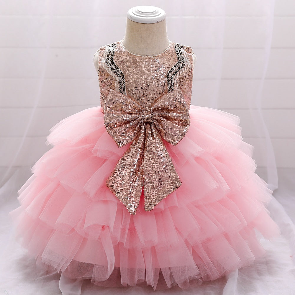 Baby Prinzessin Kleid Bustier goldfarben