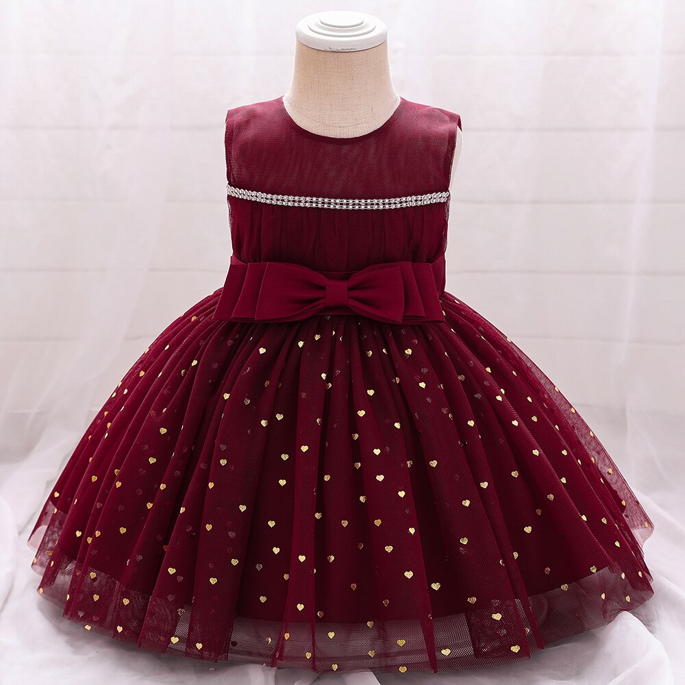 Vestido de princesa con falda de lentejuelas