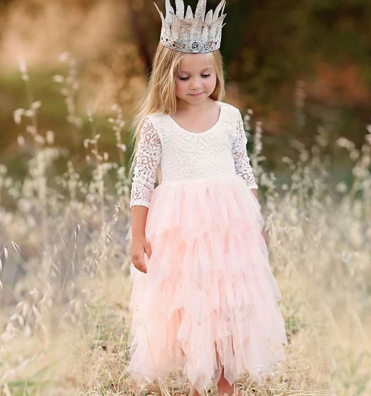 Vestido princesa rosa pequeña