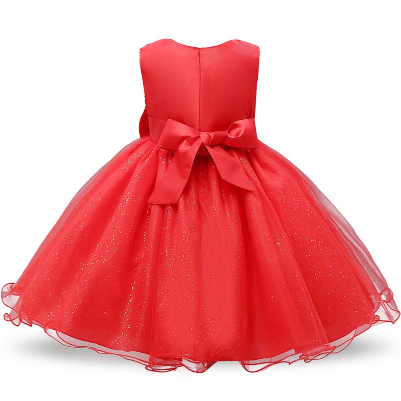 Erstes Kleid Prinzessin carline rot