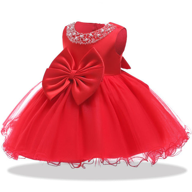 Primer vestido princesa lilou rojo