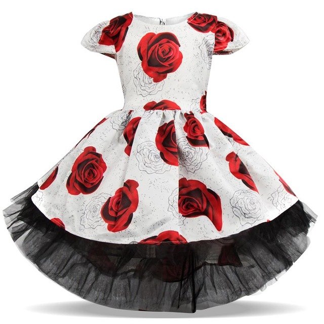 Kleid Prinzessin Blume von Rot