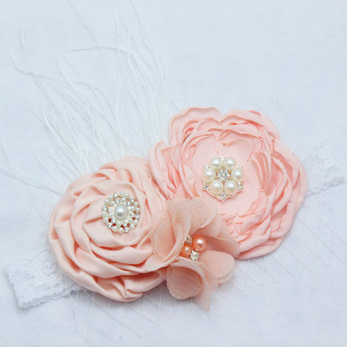 Diadema flor y strass