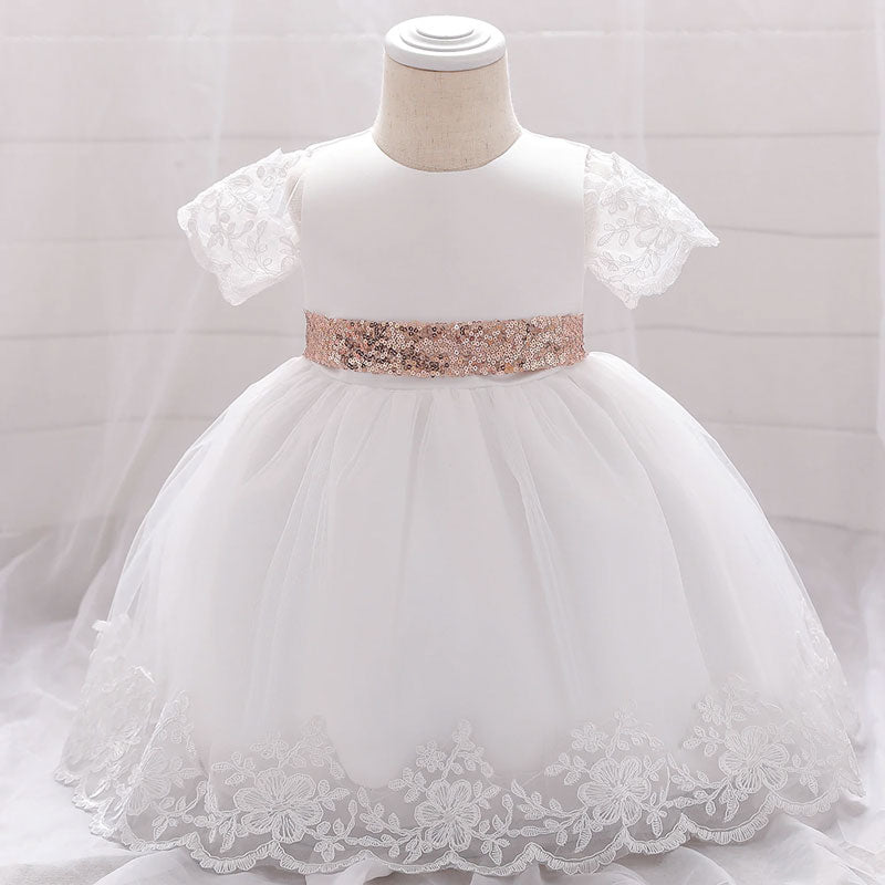 Vestido de cumpleaños princesa bebe - fresa