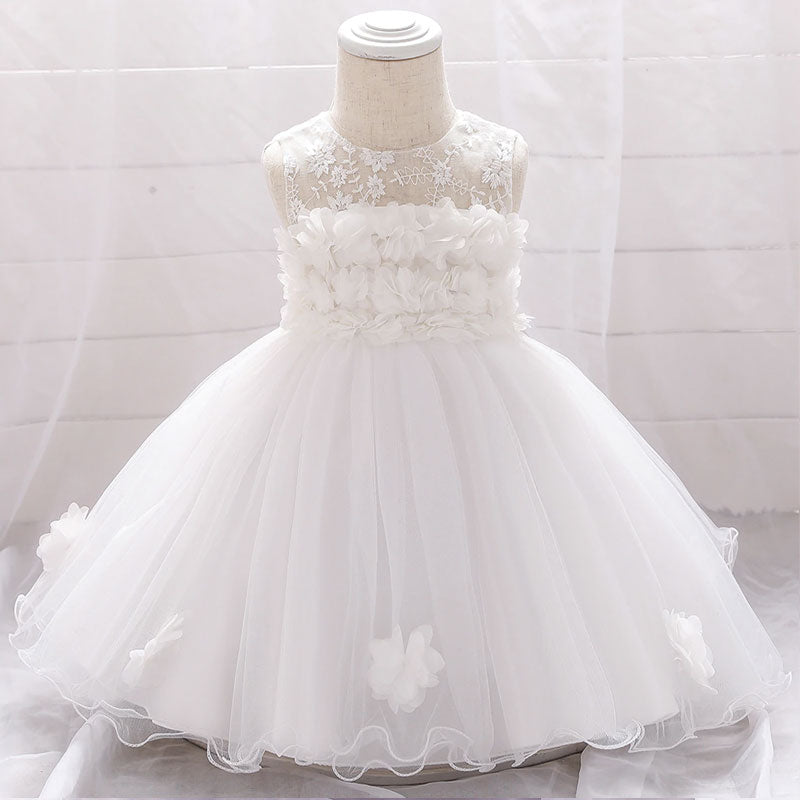 Brautkleid für Baby-Mädchen mit Blumenmuster Bustier