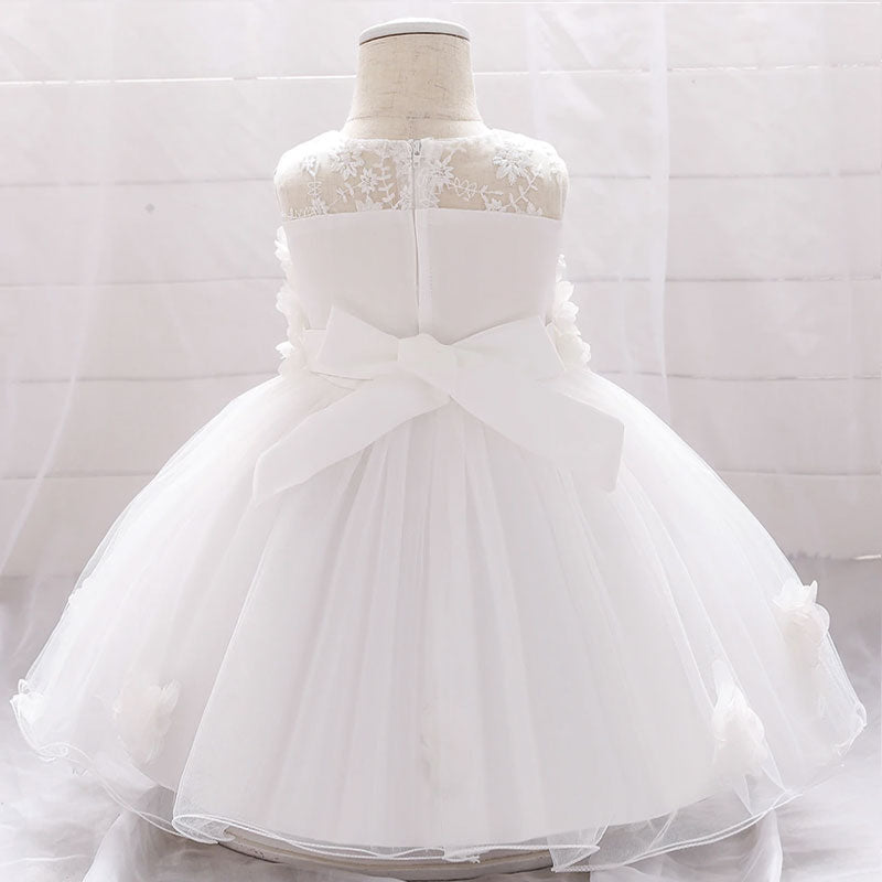 Brautkleid für Baby-Mädchen mit Blumenmuster Bustier