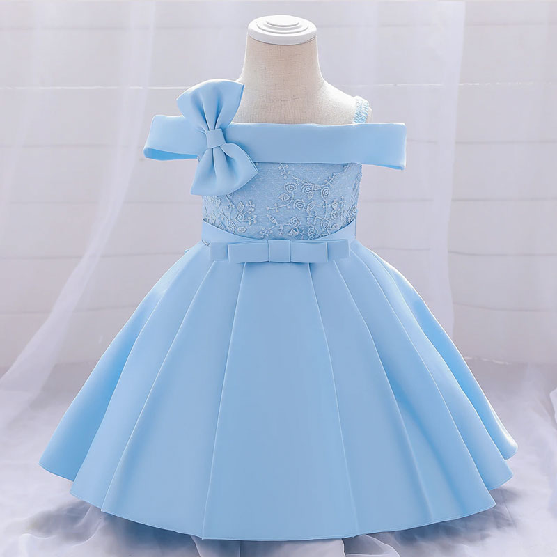 Precioso vestido de princesa sin tirantes para bebé