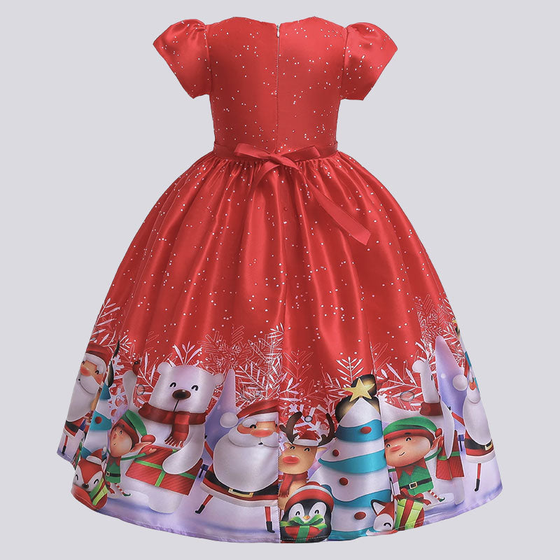 Vestido de papa noel para niña