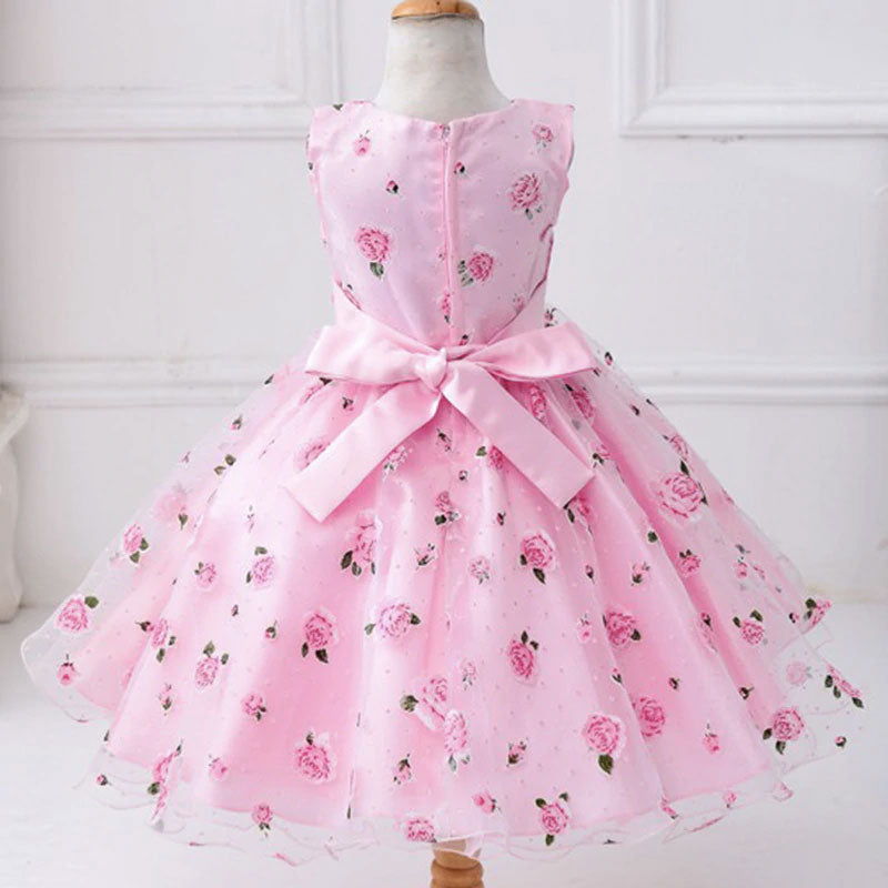 Vestido princesa rosa bebé