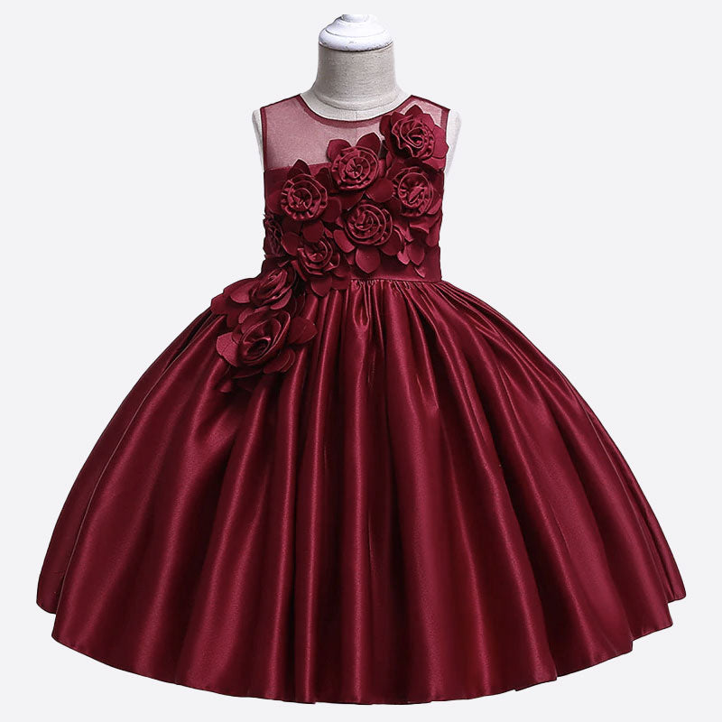 Kleid Prinzessin, Mädchen, mit Blumenmuster Florett