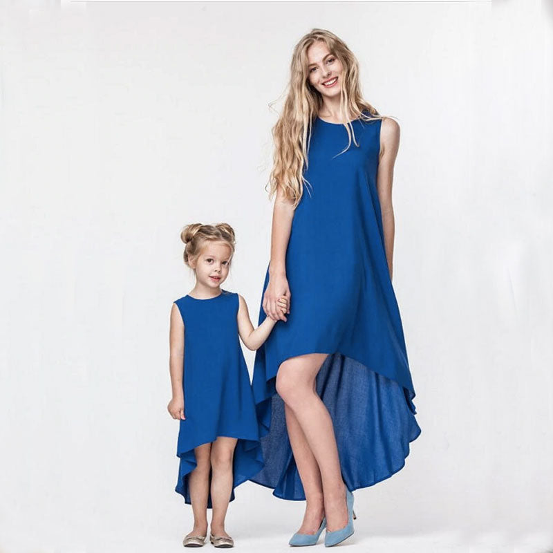 Vestido madre hija azul