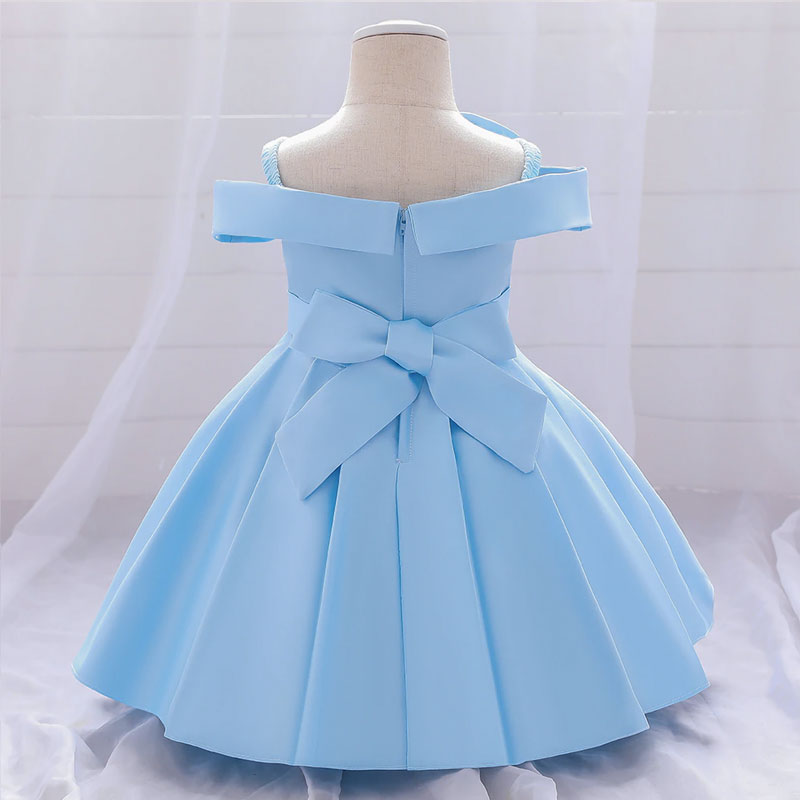 Precioso vestido de princesa sin tirantes para bebé