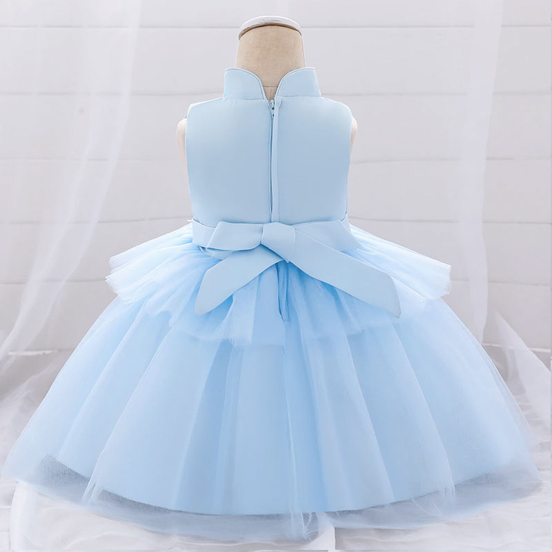 Kleid für Baby 1 Jahr Prinzessin mit Stehkragen