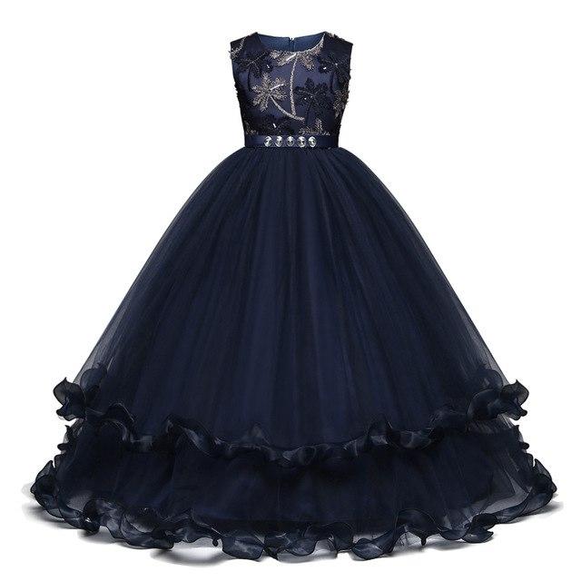 Vestido princesa elegancia azul