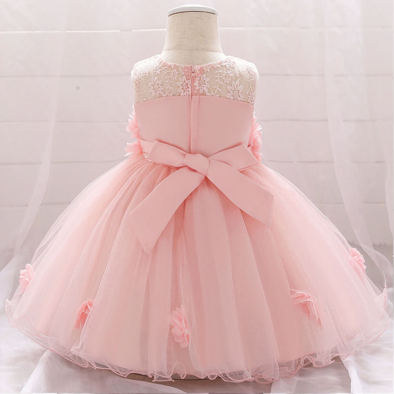 Kleid für Baby-Brautjungfer rosa