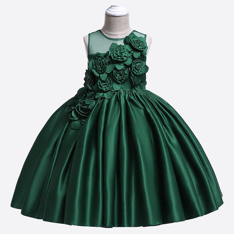 Kleid Prinzessin, Mädchen, mit Blumenmuster Florett