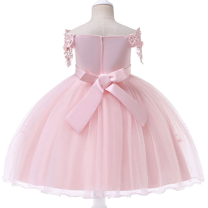 Kleid für die Trauung, Mädchen, rosa