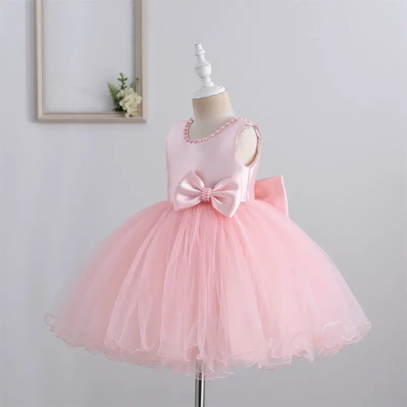 Zeremonielles Kleid für Kinder, Mädchen, kleine Perle