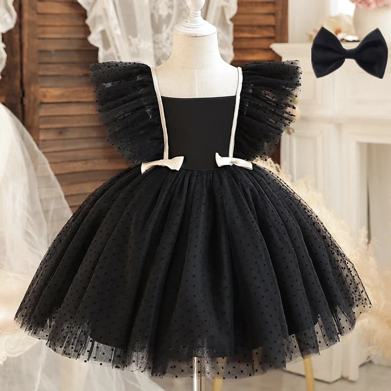 Vestido de ceremonia de niña negro