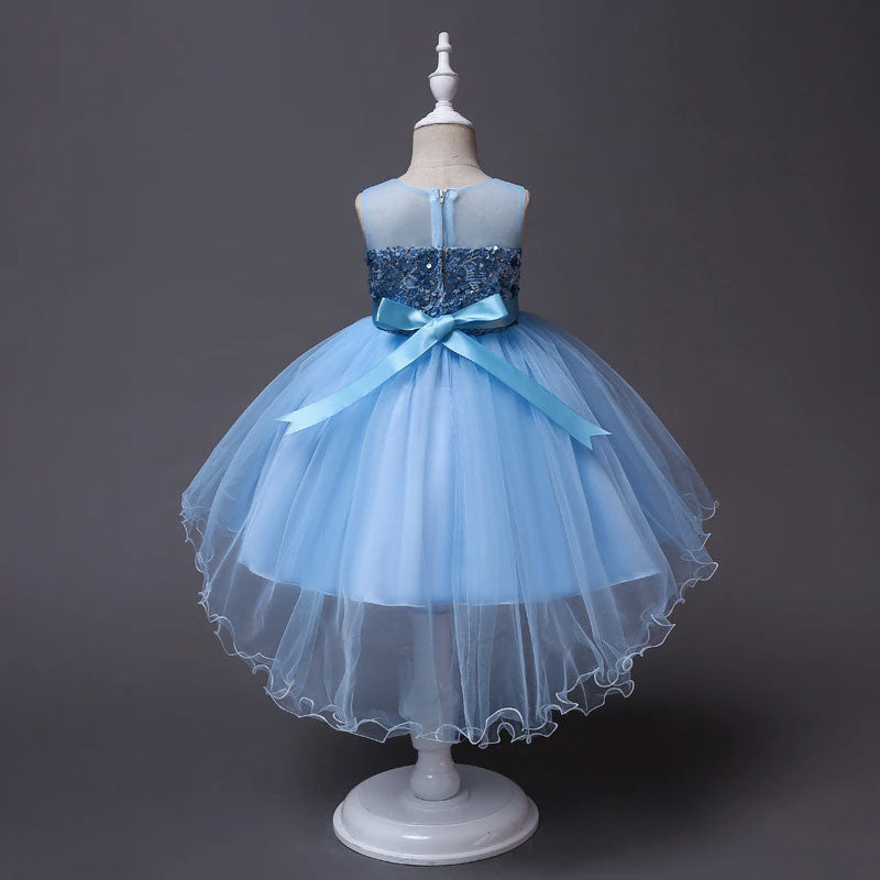 Vestido princesa niña azul