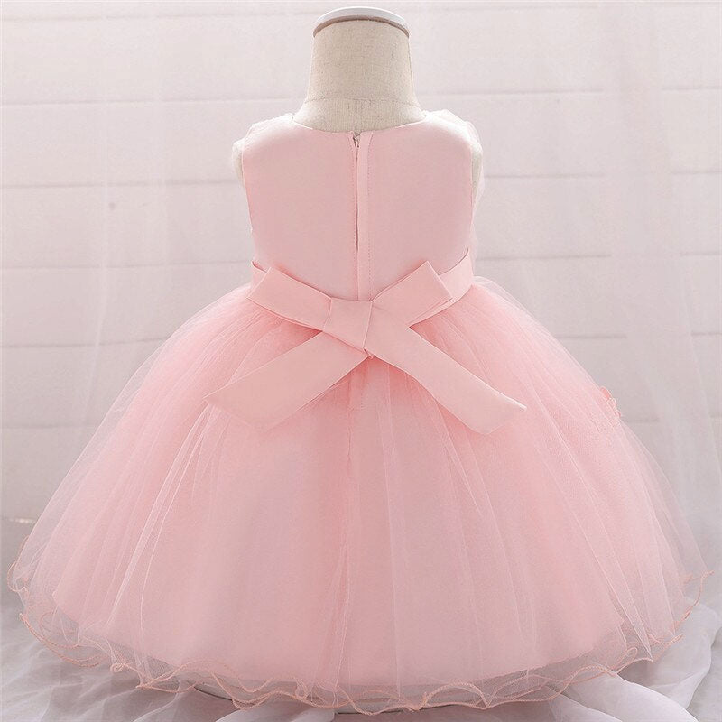 Vestido de baile de encaje para bebé niña