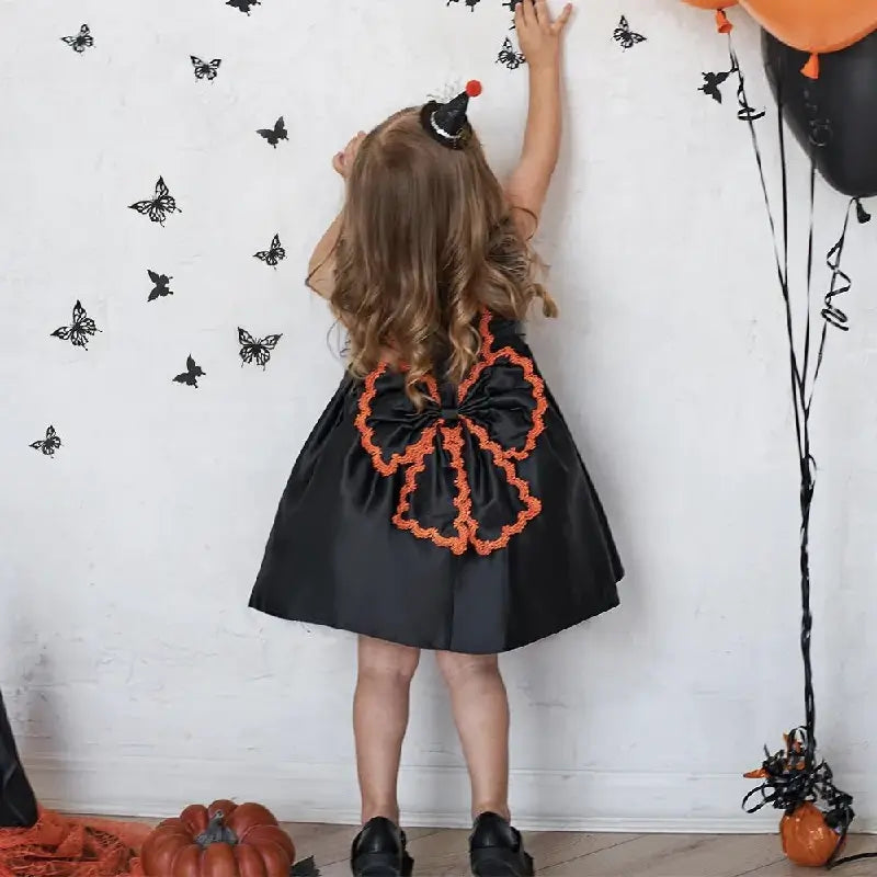 Abito Halloween bambina con papillon