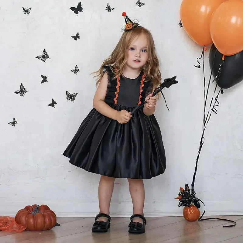 Abito Halloween bambina con papillon