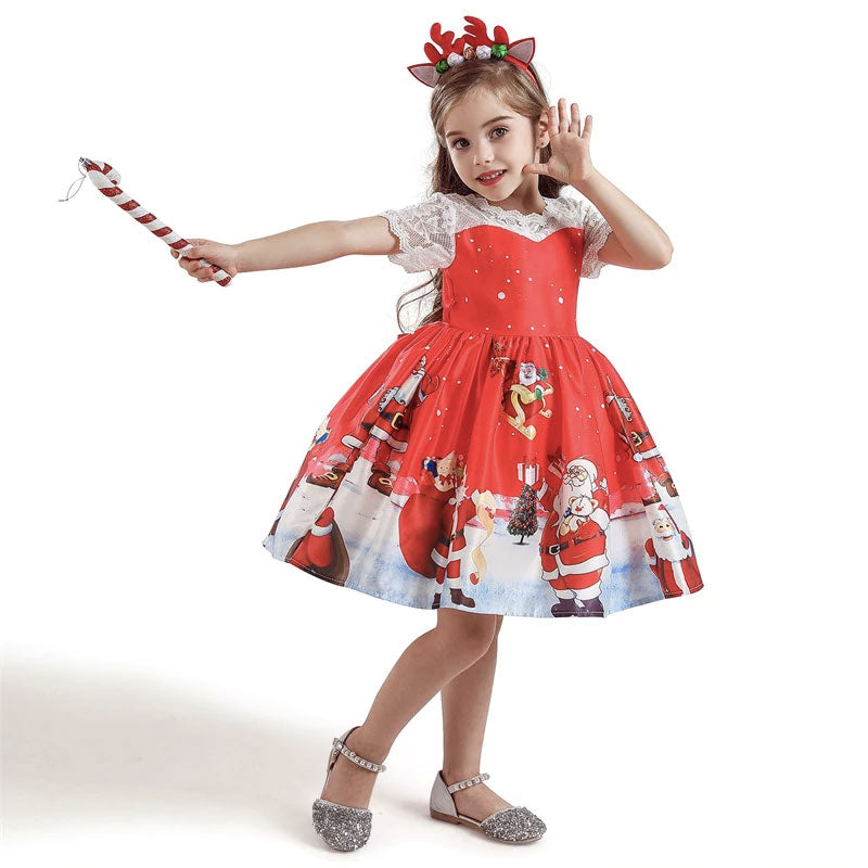 Vestido de papa noel infantil