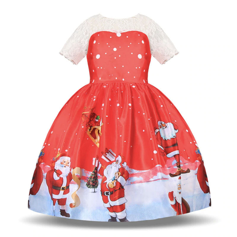 Vestido de papa noel infantil