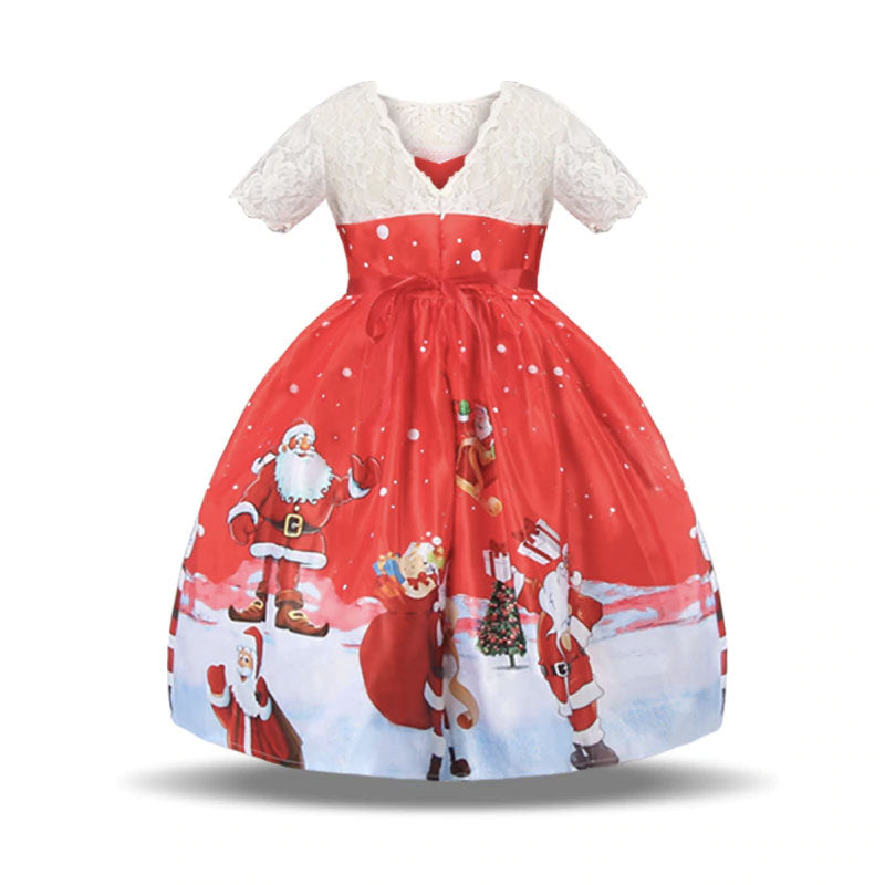 Vestido de papa noel infantil