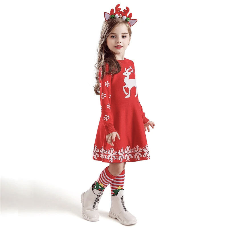 Kinderkleid kleines Rentier