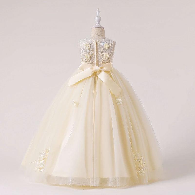 Abito principessa champagne maxi