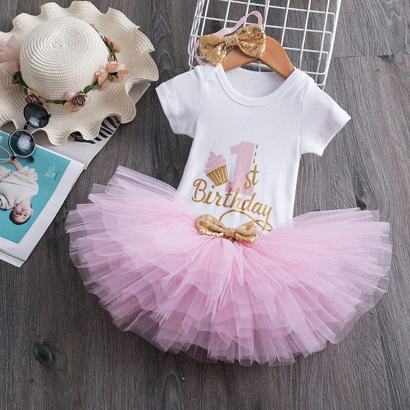 Traje de bebé niña 1er cumpleaños