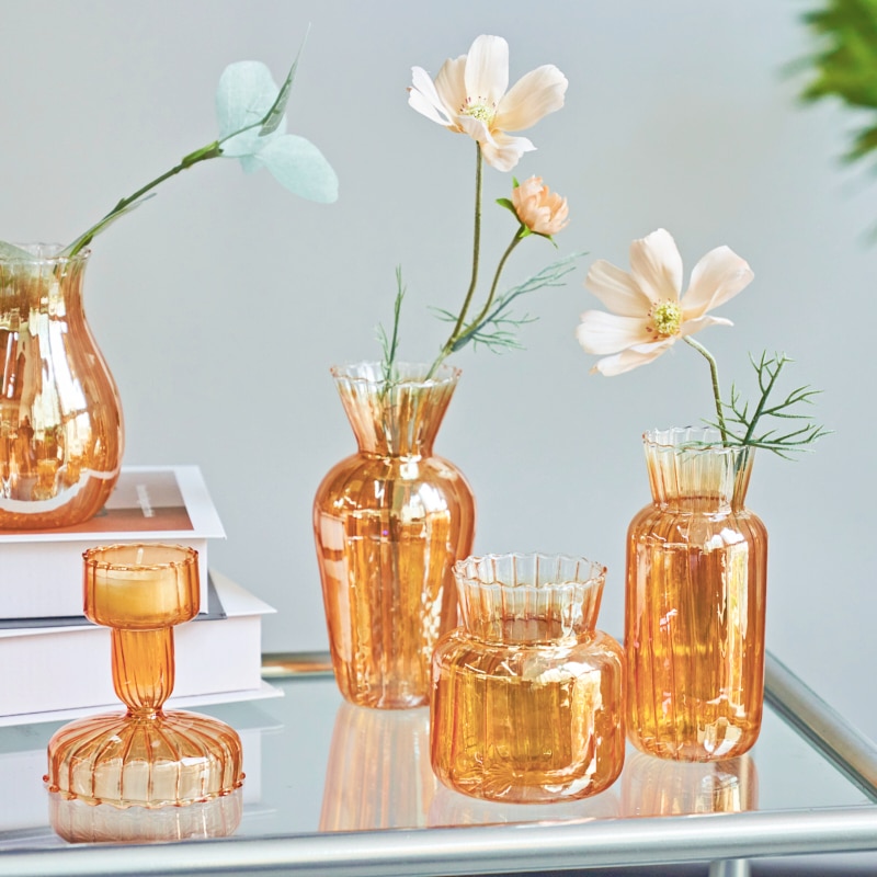 Oransje glassvase