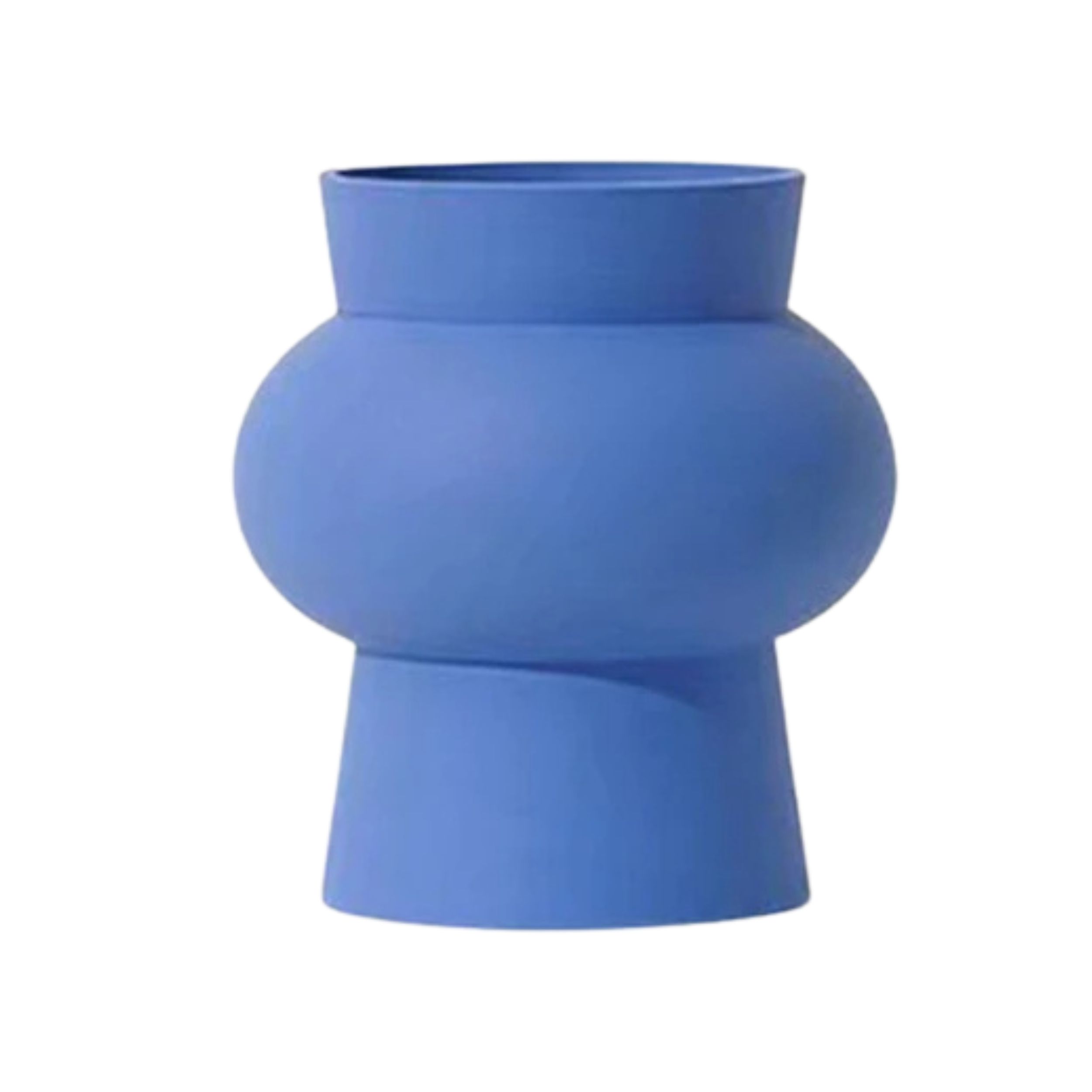 Vaso in ceramica blu klein in stile nordico