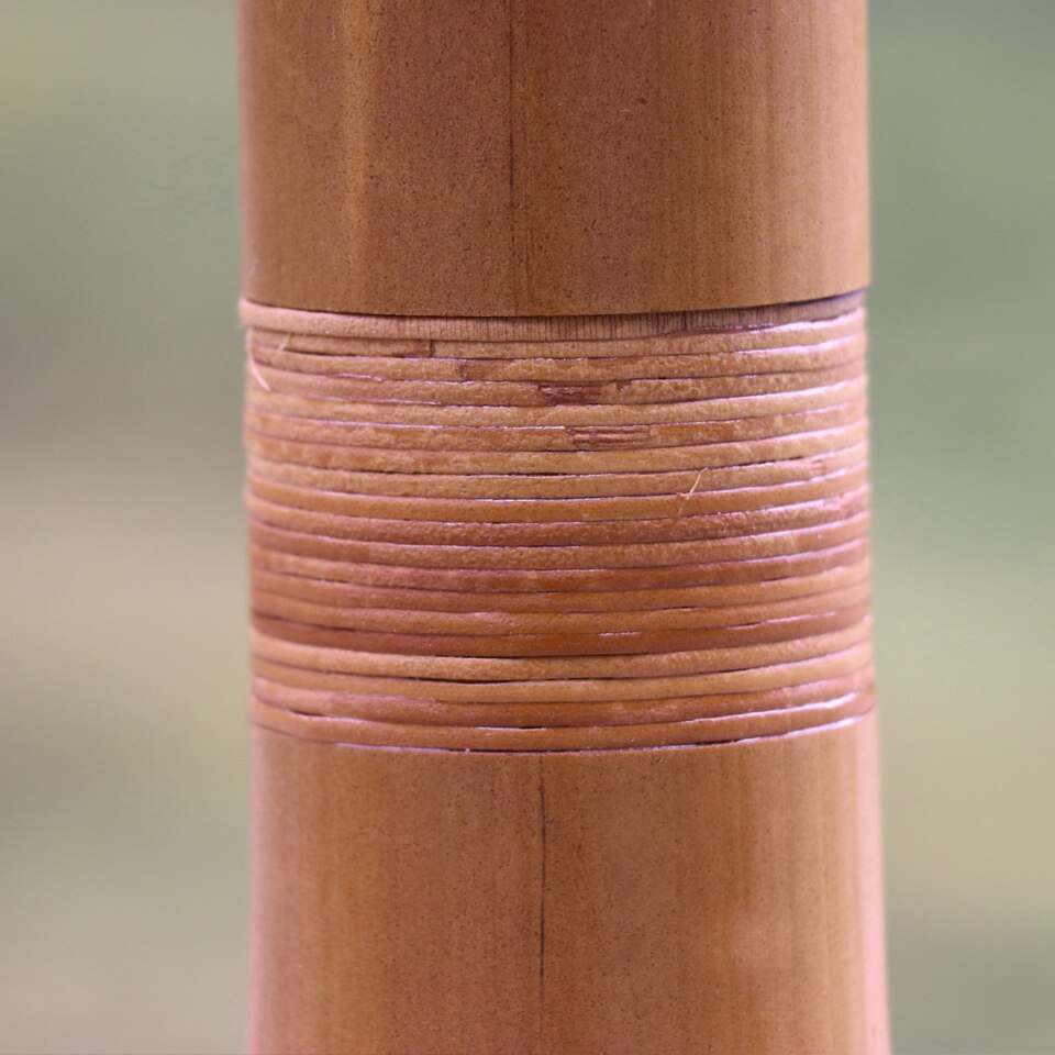 Vaso di bambù giapponese naturale