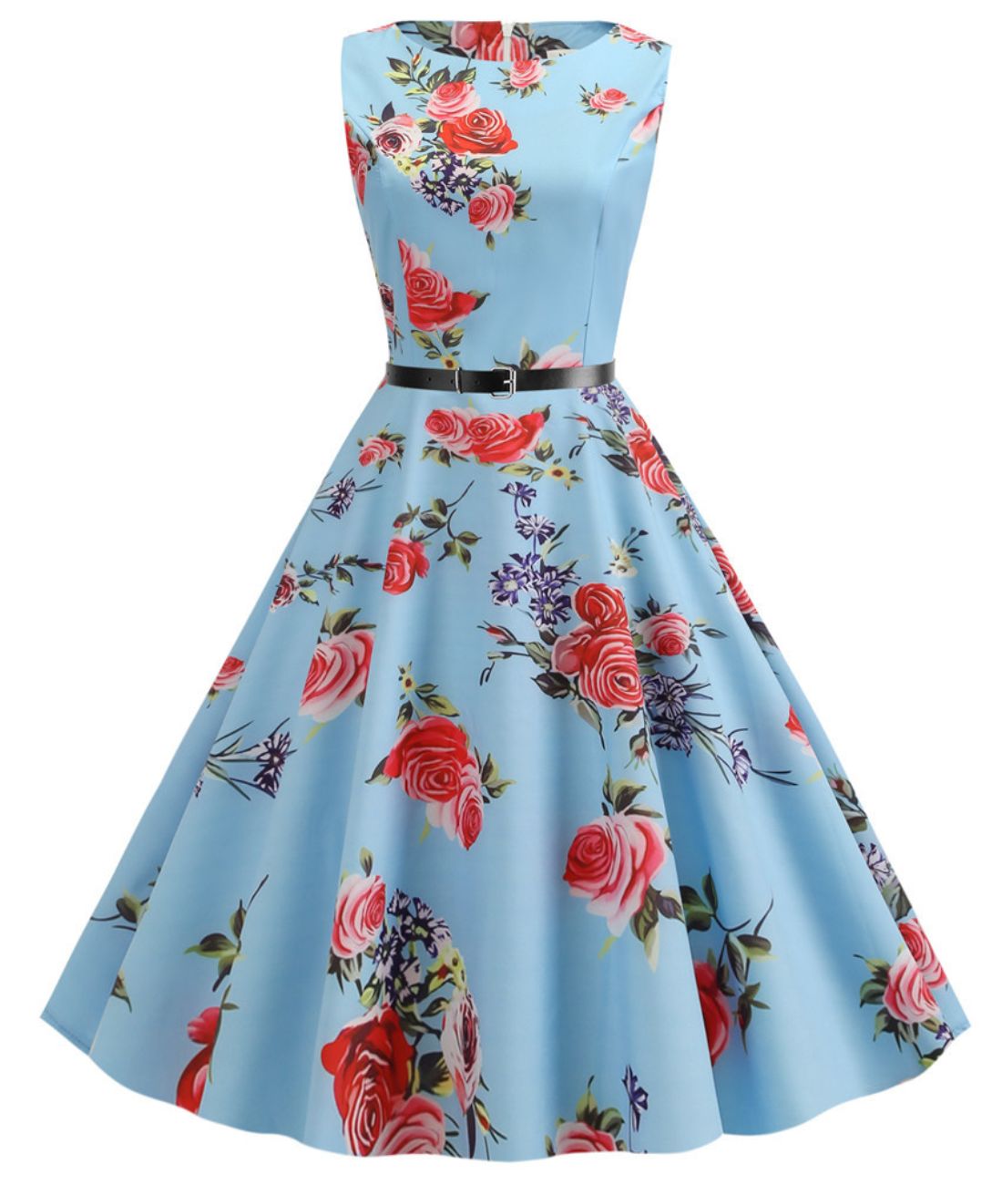 50s floral φόρεμα