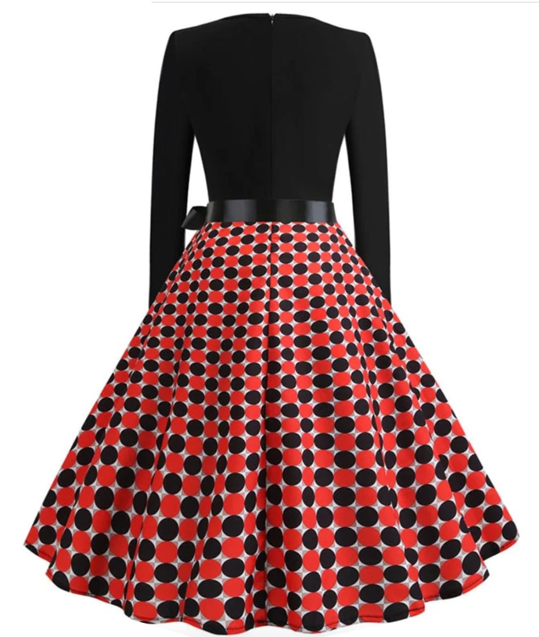 Реколта 50's Polka Dot рокля големи