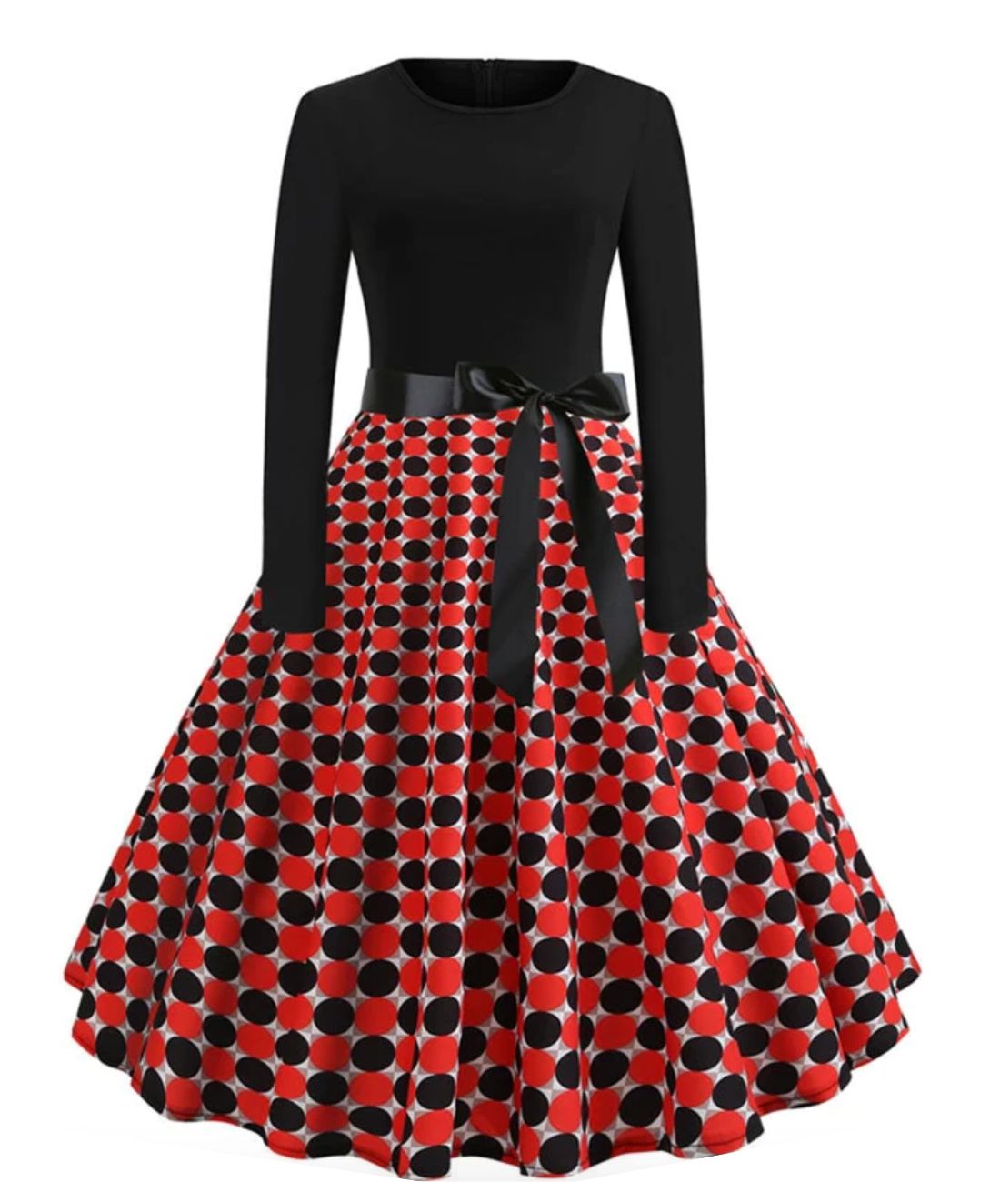 Реколта 50’s Polka Dot рокля големи