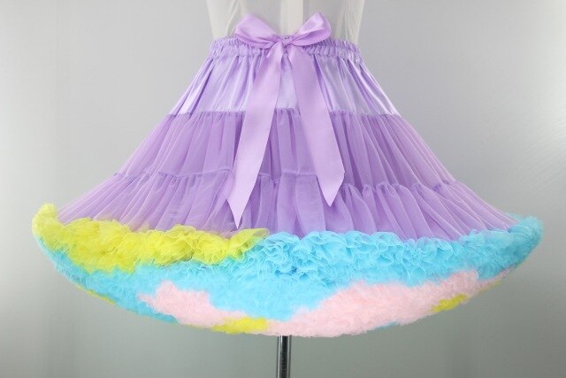 60's Petticoat Bi-Colour Punk Rockabilly