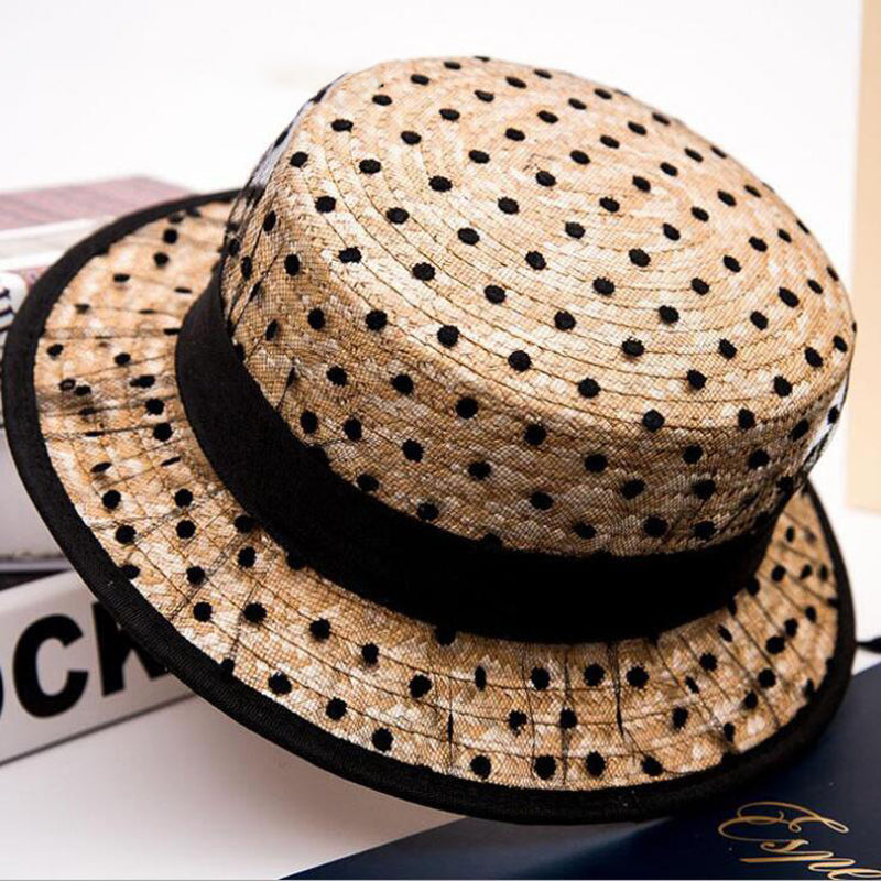 60. léta Glamour Retro Polka Dot Hat Paris