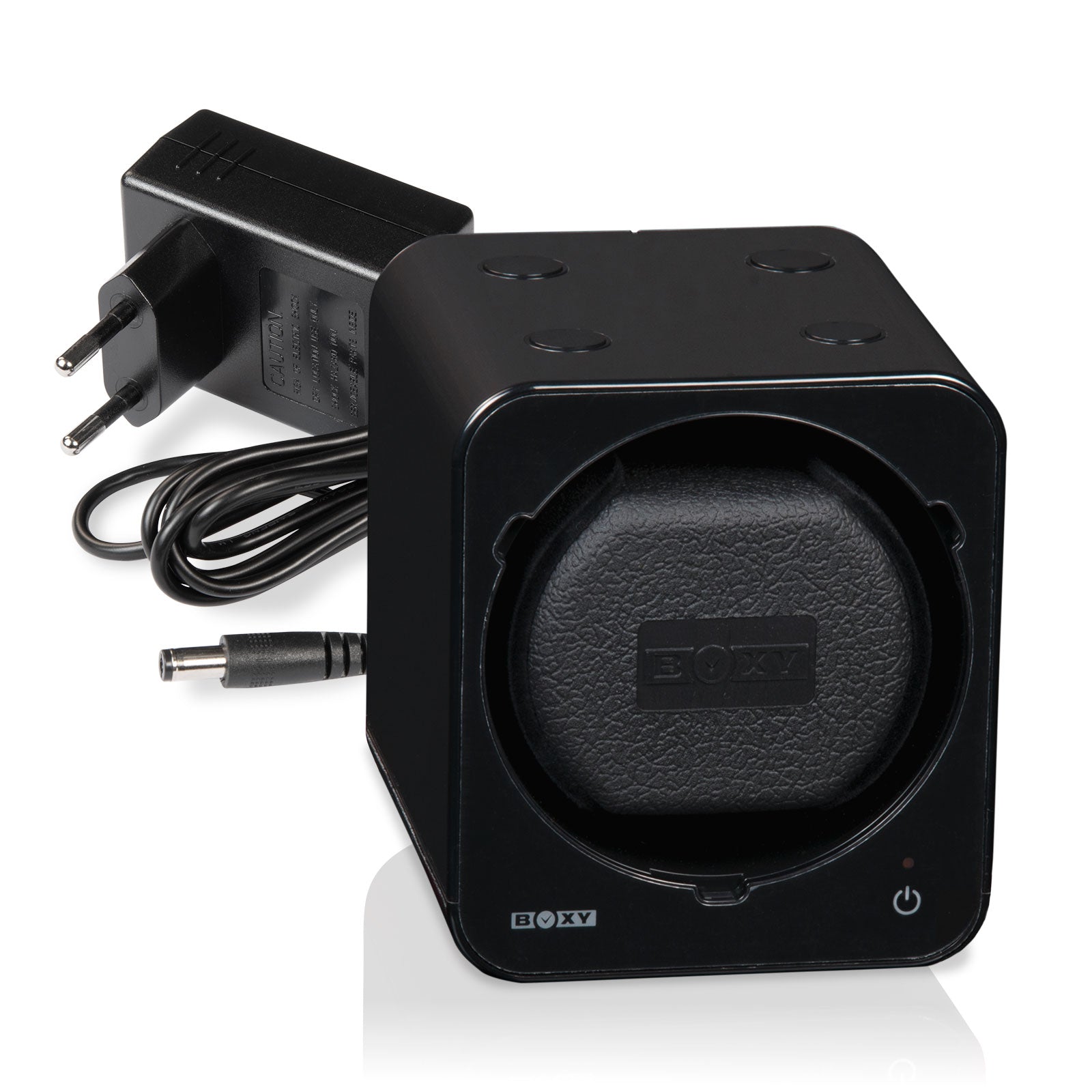 Automatisk urremonteringsur Boxy Fancy Brick - Sort med strømforsyning