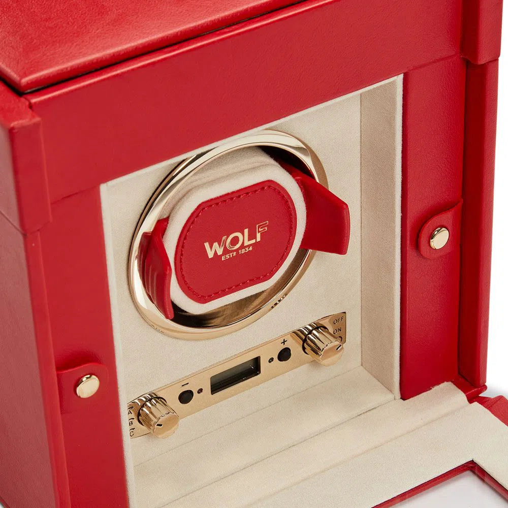 Horlogebeweger - Palermo 1 horloge rood met opbergruimte voor sieraden