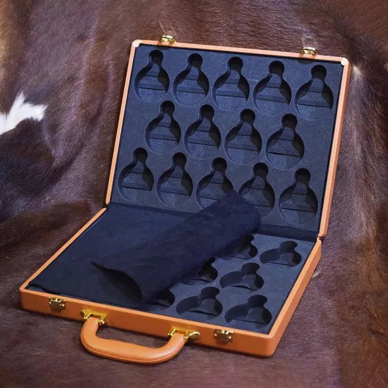 Caramel læder urkuffert