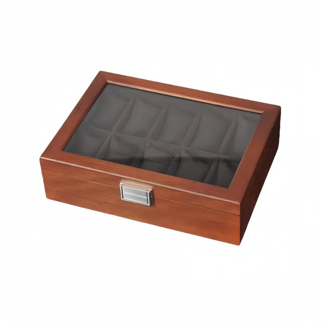 Urkasse – Elegance 10 ure Sort indvendig
