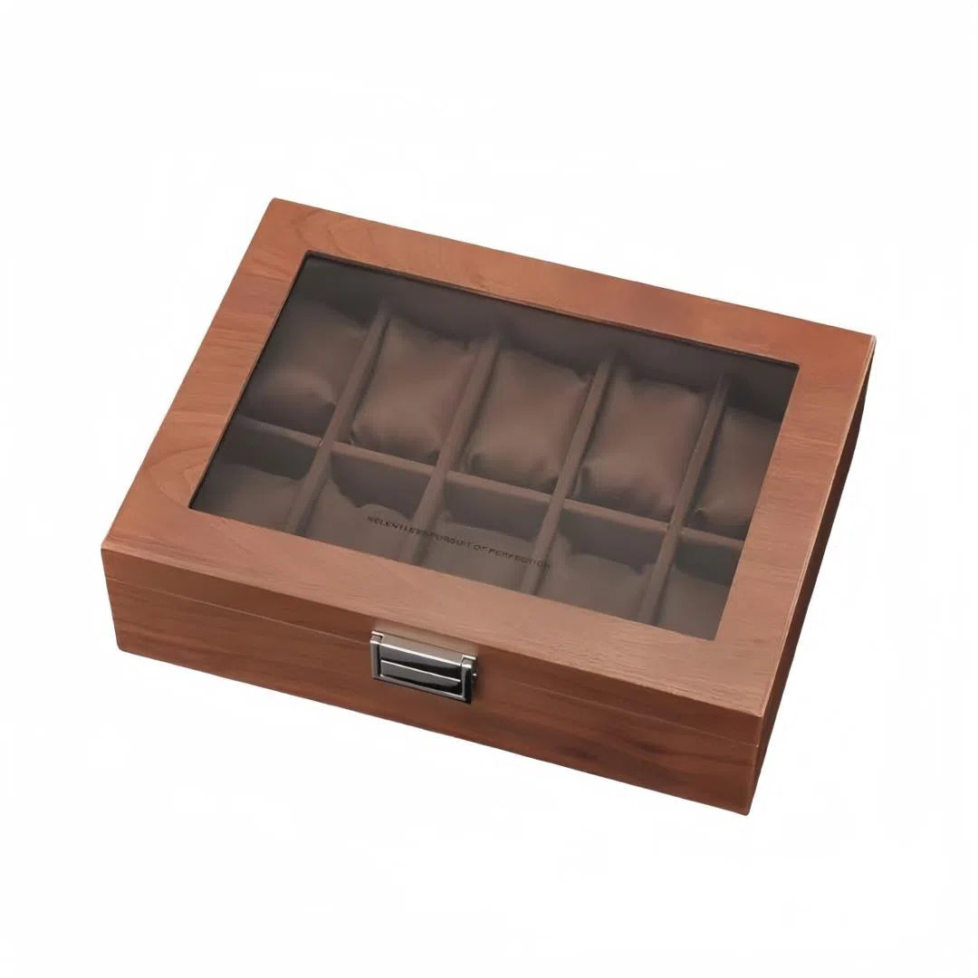 Urkasse – Elegance 10 ure Brun indretning