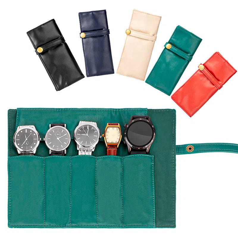 Marmotte Horloge - Smaragdgroen leer