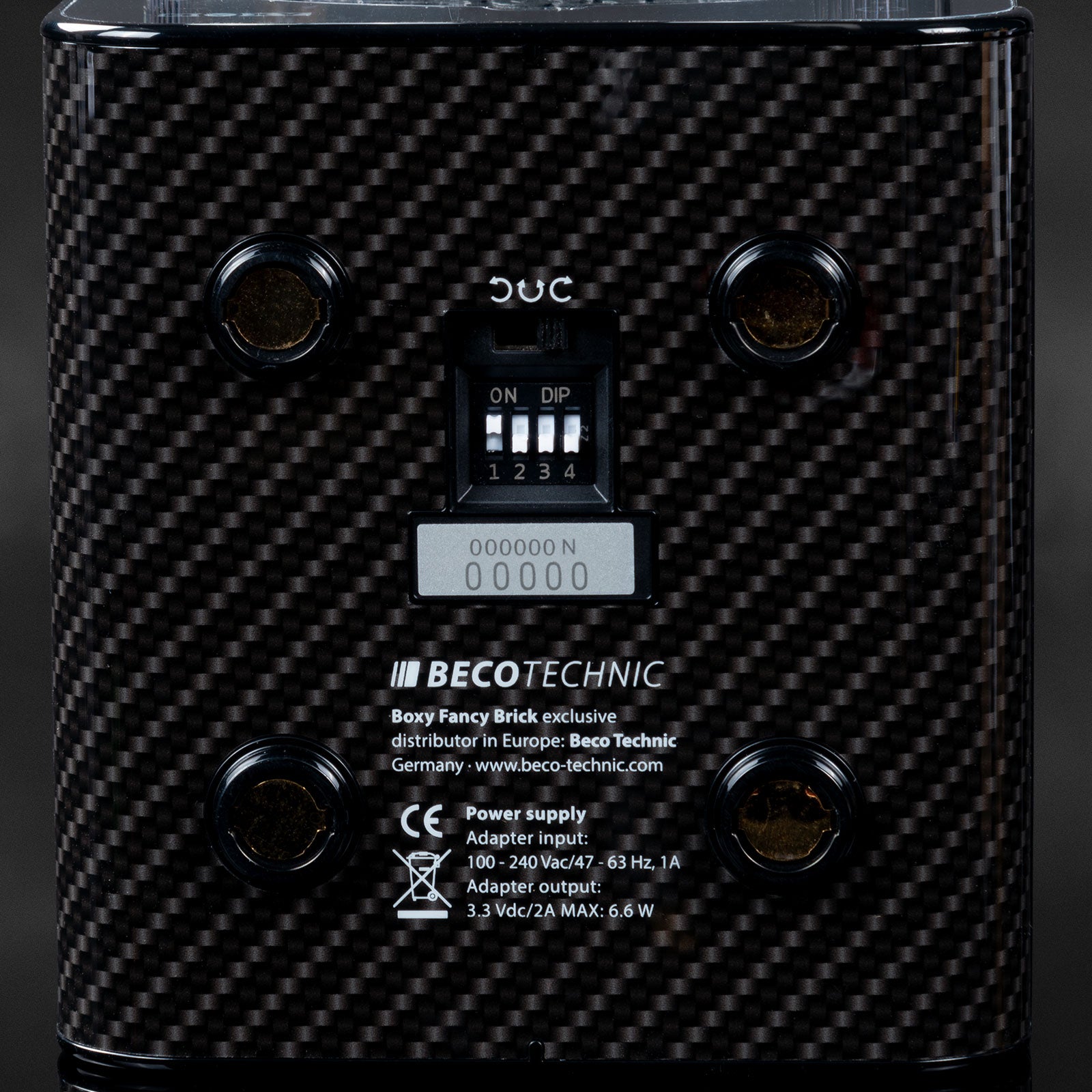 Automatisk urremonteringsur Boxy Fancy Brick - Carbon uden strømforsyning